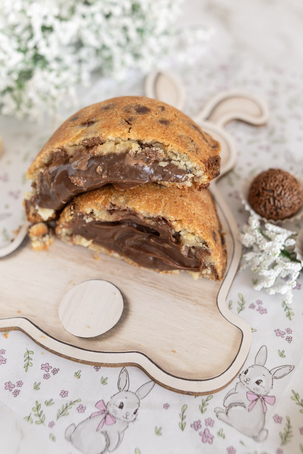 Cookie Egg Brigadeiro belga