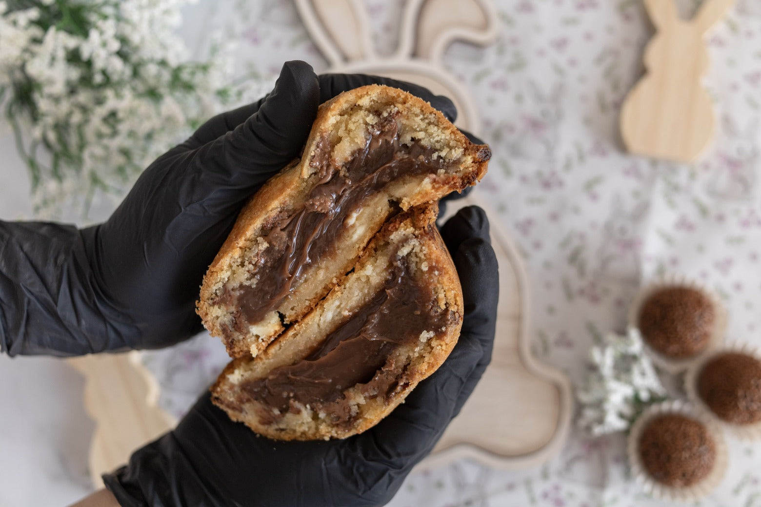 Cookie Egg Brigadeiro belga