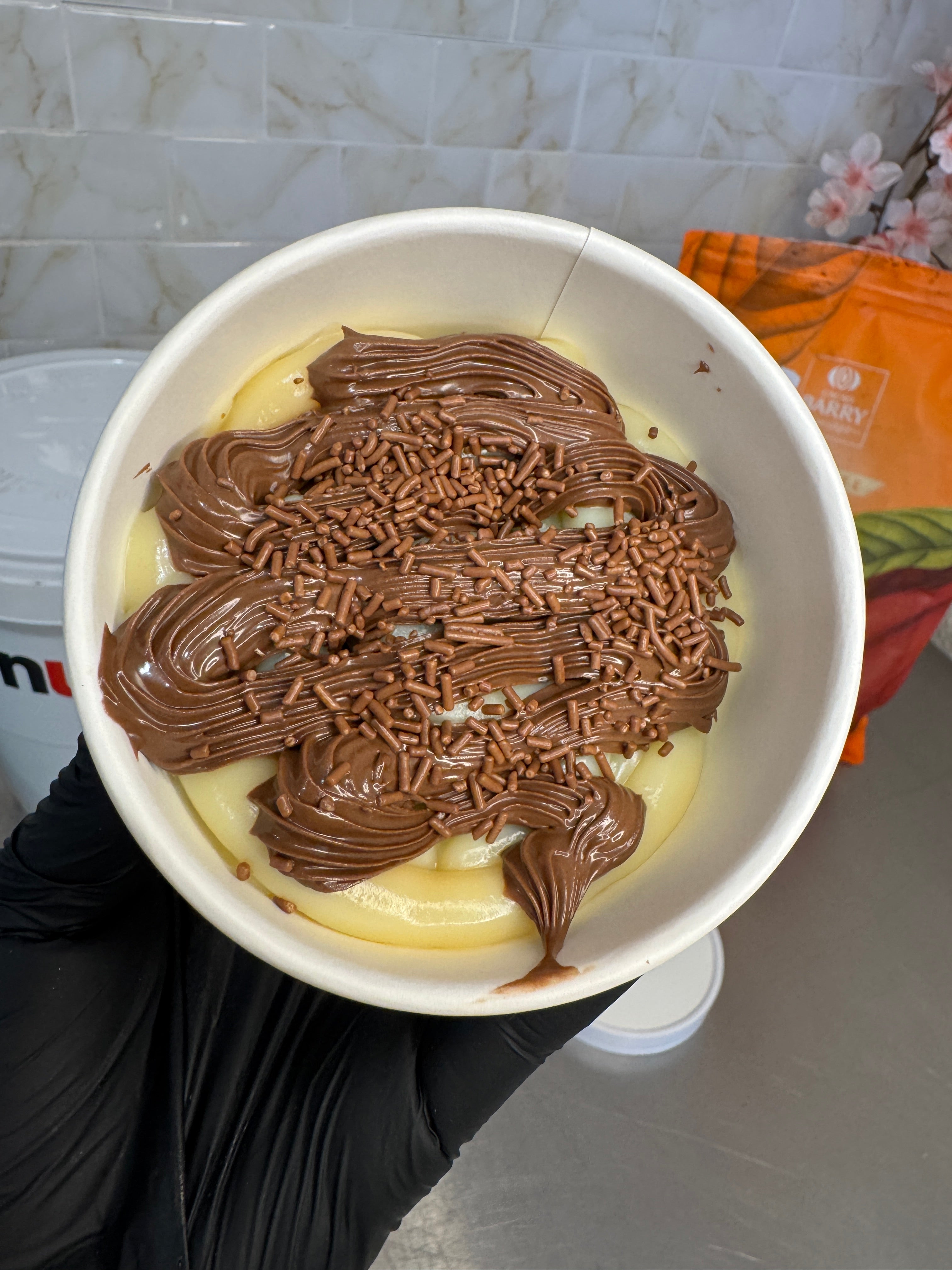 Brownie no pote